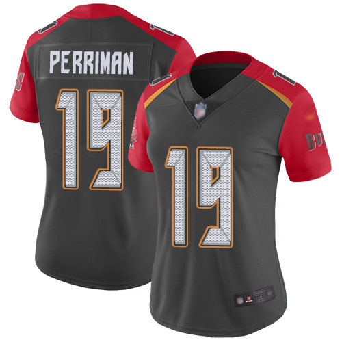 Nike Buccaneers #19 Breshad Perriman Gray Women's Stitched NFL Limited Inverted Legend Jersey Nike Buccaneers #19 Breshad Perriman Gray Women's Stitched NFL Limited Inverted Legend Jersey