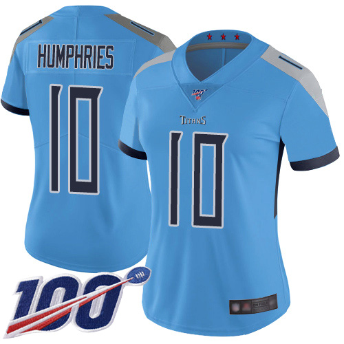 Nike Titans #10 Adam Humphries Light Blue Alternate Women's Stitched NFL 100th Season Vapor Limited Jersey Nike Titans #10 Adam Humphries Light Blue Alternate Women's Stitched NFL 100th Season Vapor Limited Jersey