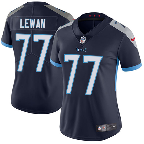 Nike Titans #77 Taylor Lewan Navy Blue Team Color Women's Stitched NFL Vapor Untouchable Limited Jersey Nike Titans #77 Taylor Lewan Navy Blue Team Color Women's Stitched NFL Vapor Untouchable Limited Jersey
