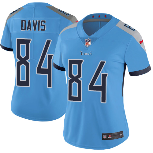 Nike Titans #84 Corey Davis Light Blue Alternate Women's Stitched NFL Vapor Untouchable Limited Jersey Nike Titans #84 Corey Davis Light Blue Alternate Women's Stitched NFL Vapor Untouchable Limited Jersey