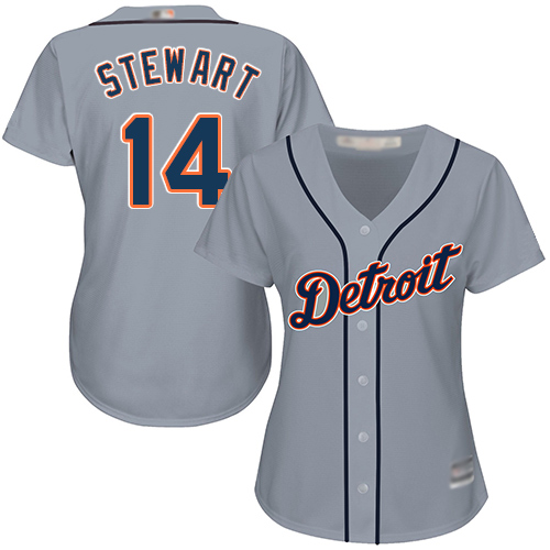Tigers #14 Christin Stewart Grey Road Women's Stitched MLB Jersey Tigers #14 Christin Stewart Grey Road Women's Stitched MLB Jersey