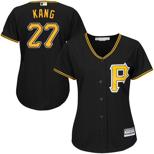 Pirates #27 Jung-ho Kang Black Alternate Women's Stitched MLB Jersey Pirates #27 Jung-ho Kang Black Alternate Women's Stitched MLB Jersey
