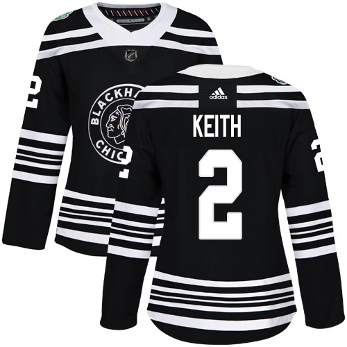 Adidas Blackhawks #2 Duncan Keith Black Authentic 2019 Winter Classic Women's Stitched NHL Jersey Adidas Blackhawks #2 Duncan Keith Black Authentic 2019 Winter Classic Women's Stitched NHL Jersey