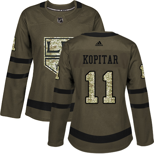 Adidas Kings #11 Anze Kopitar Green Salute to Service Women's Stitched NHL Jersey Adidas Kings #11 Anze Kopitar Green Salute to Service Women's Stitched NHL Jersey