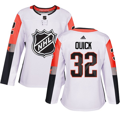 Adidas Kings #32 Jonathan Quick White 2018 All-Star Pacific Division Authentic Women's Stitched NHL Jersey Adidas Kings #32 Jonathan Quick White 2018 All-Star Pacific Division Authentic Women's Stitched NHL Jersey