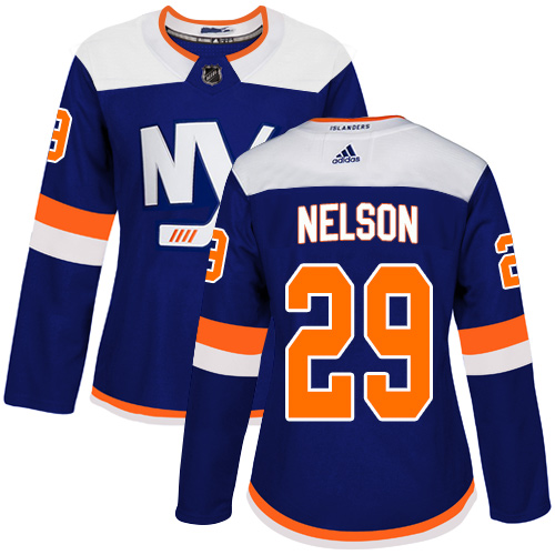 Adidas Islanders #29 Brock Nelson Blue Alternate Authentic Women's Stitched NHL Jersey Adidas Islanders #29 Brock Nelson Blue Alternate Authentic Women's Stitched NHL Jersey