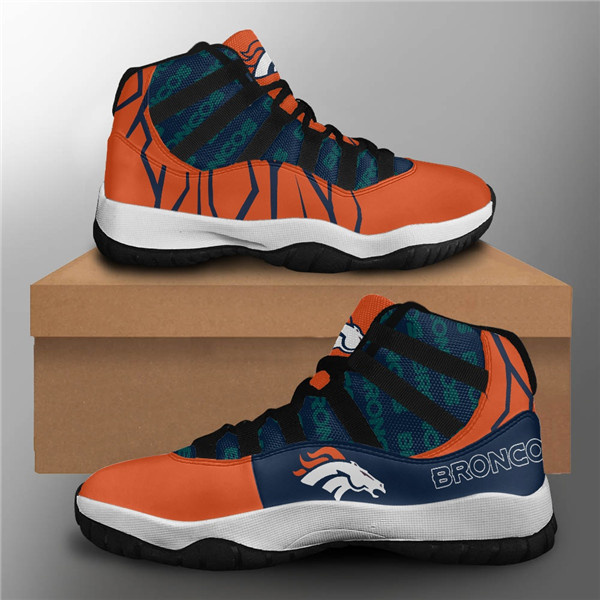 Women's Denver Broncos Air Jordan 11 Sneakers 3001 Women's Denver Broncos Air Jordan 11 Sneakers 3001