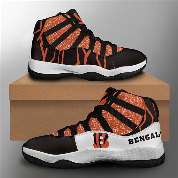 Women's Cincinnati Bengals Air Jordan 11 Sneakers 3001 Women's Cincinnati Bengals Air Jordan 11 Sneakers 3001