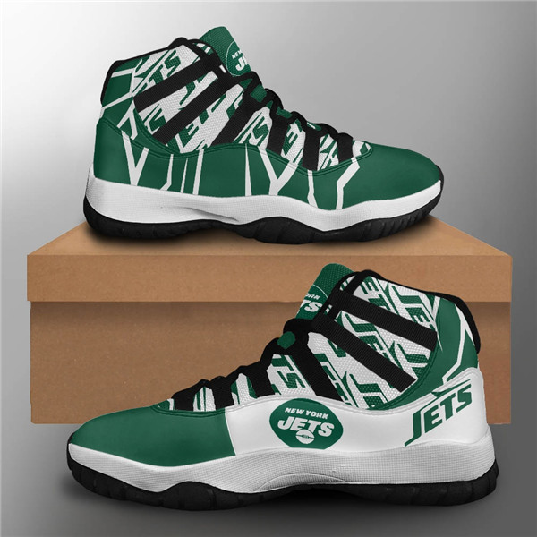 Women's New York Jets Air Jordan 11 Sneakers 3001 Women's New York Jets Air Jordan 11 Sneakers 3001