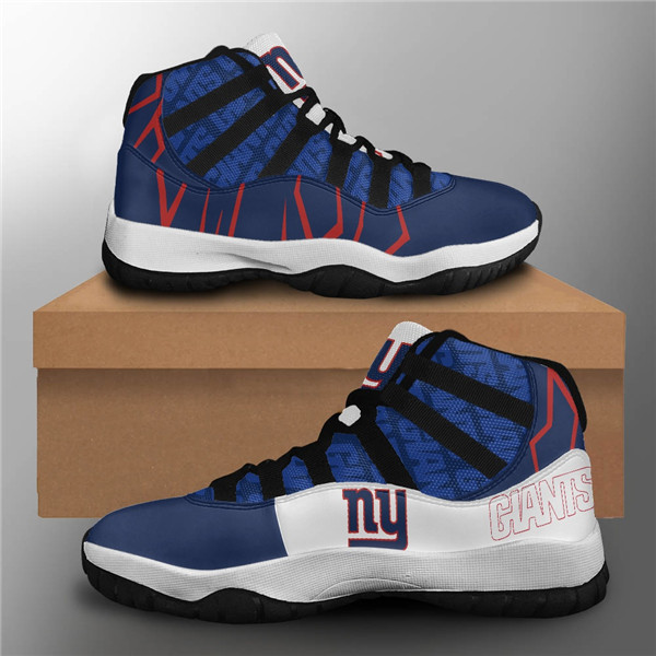 Men's New York Giants Air Jordan 11 Sneakers 2001 Men's New York Giants Air Jordan 11 Sneakers 2001