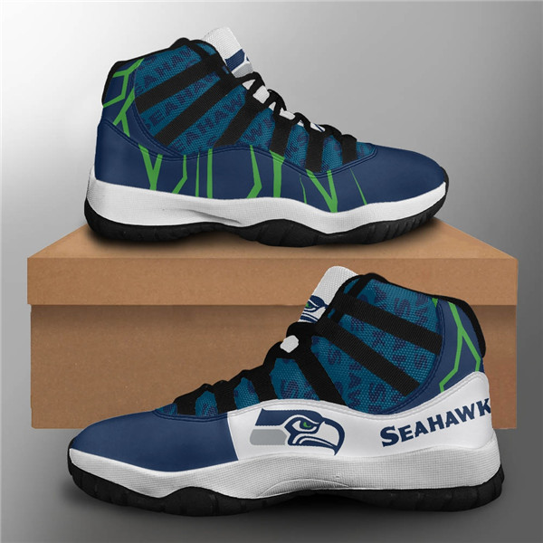 Men's Seattle Seahawks Air Jordan 11 Sneakers 2001 Men's Seattle Seahawks Air Jordan 11 Sneakers 2001