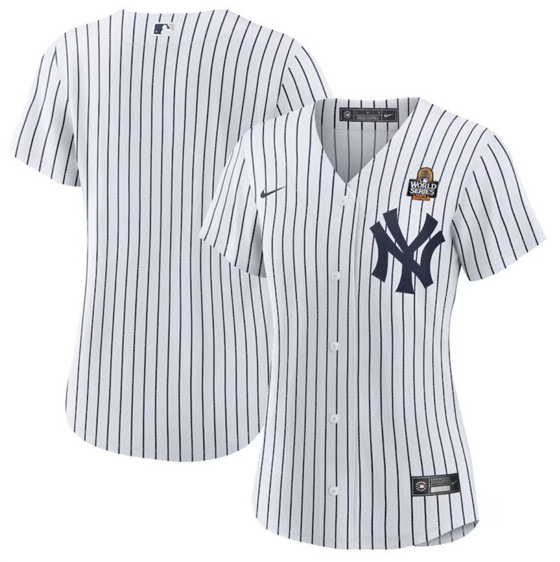 Women's New York Yankees Blank White 2024 World Series Cool Base Stitched Baseball Jersey(Run Small) Women's New York Yankees Blank White 2024 World Series Cool Base Stitched Baseball Jersey(Run Small)