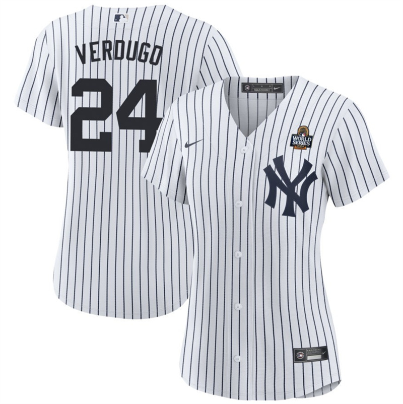 Women's New York Yankees #24 Alex Verdugo White 2024 World Series Cool Base Stitched Baseball Jersey(Run Small) Women's New York Yankees #24 Alex Verdugo White 2024 World Series Cool Base Stitched Baseball Jersey(Run Small)