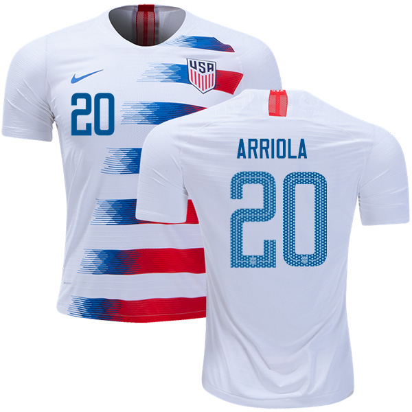 USA #20 Arriola Home Kid Soccer Country Jersey USA #20 Arriola Home Kid Soccer Country Jersey