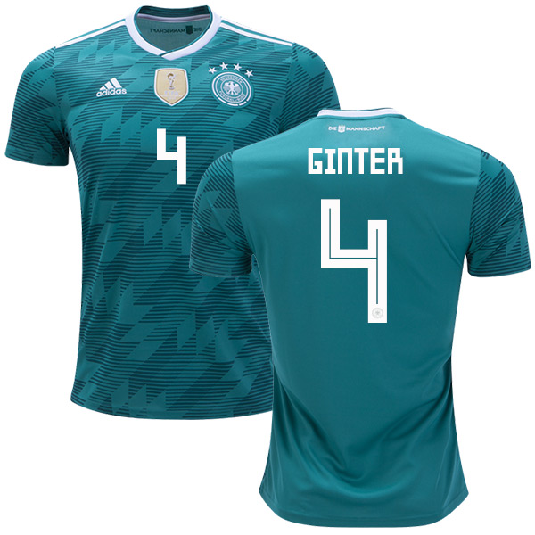 Germany #4 Ginter Away Kid Soccer Country Jersey Germany #4 Ginter Away Kid Soccer Country Jersey