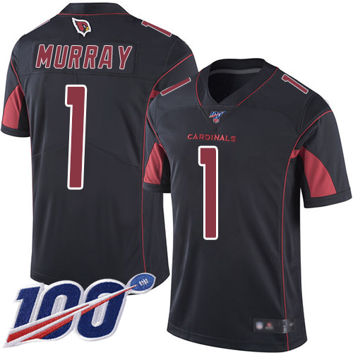 Nike Cardinals #1 Kyler Murray Black Youth Stitched NFL Limited Rush 100th Season Jersey Nike Cardinals #1 Kyler Murray Black Youth Stitched NFL Limited Rush 100th Season Jersey