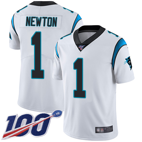 Nike Panthers #1 Cam Newton White Youth Stitched NFL 100th Season Vapor Limited Jersey Nike Panthers #1 Cam Newton White Youth Stitched NFL 100th Season Vapor Limited Jersey