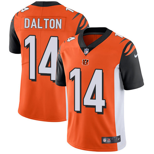 Nike Bengals #14 Andy Dalton Orange Alternate Youth Stitched NFL Vapor Untouchable Limited Jersey Nike Bengals #14 Andy Dalton Orange Alternate Youth Stitched NFL Vapor Untouchable Limited Jersey