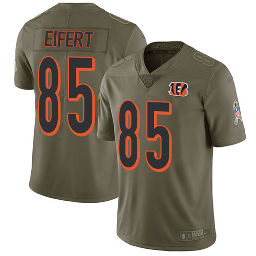 Nike Bengals #85 Tyler Eifert Olive Youth Stitched NFL Limited 2017 Salute to Service Jersey Nike Bengals #85 Tyler Eifert Olive Youth Stitched NFL Limited 2017 Salute to Service Jersey