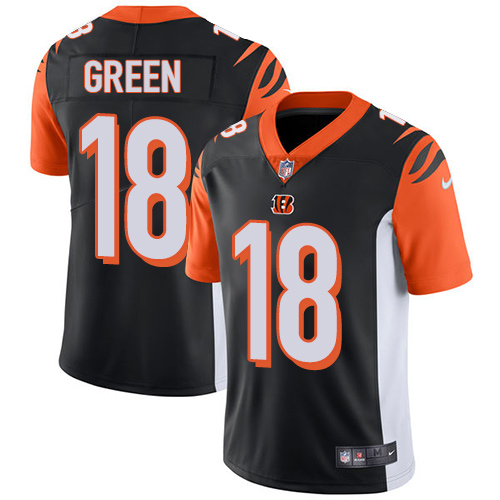 Nike Bengals #18 A.J. Green Black Team Color Youth Stitched NFL Vapor Untouchable Limited Jersey Nike Bengals #18 A.J. Green Black Team Color Youth Stitched NFL Vapor Untouchable Limited Jersey
