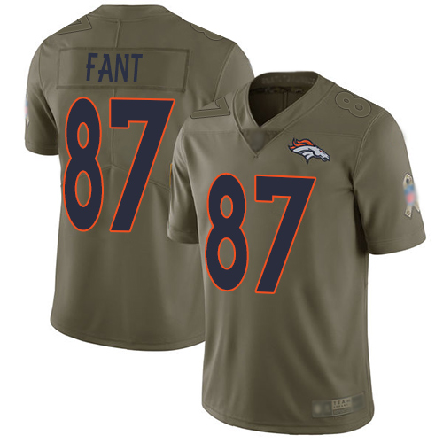 Nike Broncos #87 Noah Fant Olive Youth Stitched NFL Limited 2017 Salute to Service Jersey Nike Broncos #87 Noah Fant Olive Youth Stitched NFL Limited 2017 Salute to Service Jersey