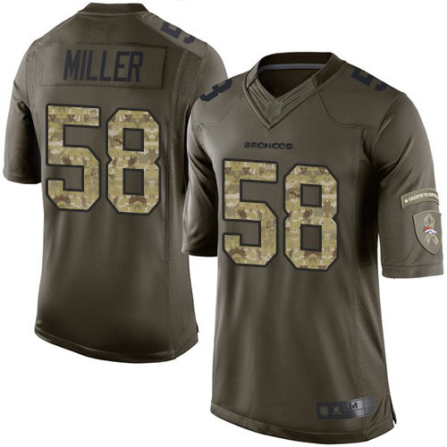 Nike Broncos #58 Von Miller Green Youth Stitched NFL Limited 2015 Salute to Service Jersey Nike Broncos #58 Von Miller Green Youth Stitched NFL Limited 2015 Salute to Service Jersey