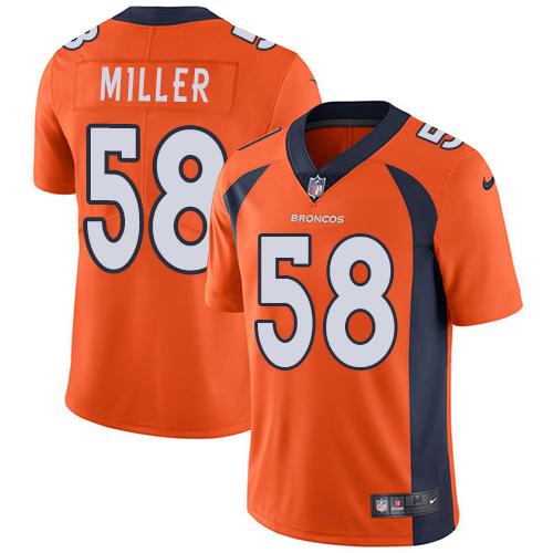 Nike Broncos #58 Von Miller Orange Team Color Youth Stitched NFL Vapor Untouchable Limited Jersey Nike Broncos #58 Von Miller Orange Team Color Youth Stitched NFL Vapor Untouchable Limited Jersey