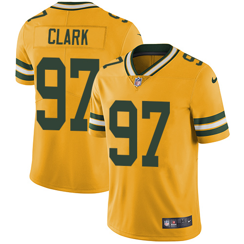 Nike Packers #97 Kenny Clark Yellow Youth Stitched NFL Limited Rush Jersey Nike Packers #97 Kenny Clark Yellow Youth Stitched NFL Limited Rush Jersey