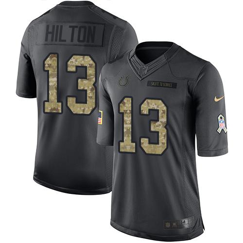 Nike Colts #13 T.Y. Hilton Black Youth Stitched NFL Limited 2016 Salute to Service Jersey Nike Colts #13 T.Y. Hilton Black Youth Stitched NFL Limited 2016 Salute to Service Jersey
