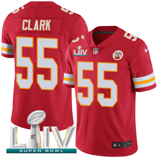 Nike Chiefs #55 Frank Clark Red Super Bowl LIV 2020 Team Color Youth Stitched NFL Vapor Untouchable Limited Jersey Nike Chiefs #55 Frank Clark Red Super Bowl LIV 2020 Team Color Youth Stitched NFL Vapor Untouchable Limited Jersey