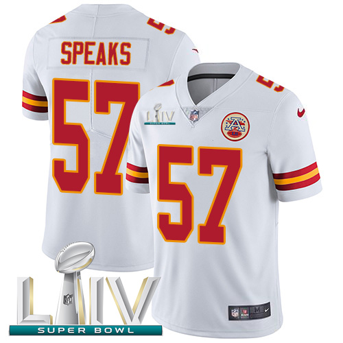 Nike Chiefs #57 Breeland Speaks White Super Bowl LIV 2020 Youth Stitched NFL Vapor Untouchable Limited Jersey Nike Chiefs #57 Breeland Speaks White Super Bowl LIV 2020 Youth Stitched NFL Vapor Untouchable Limited Jersey