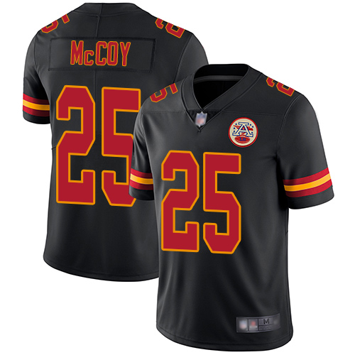 Nike Chiefs #25 LeSean McCoy Black Youth Stitched NFL Limited Rush Jersey Nike Chiefs #25 LeSean McCoy Black Youth Stitched NFL Limited Rush Jersey