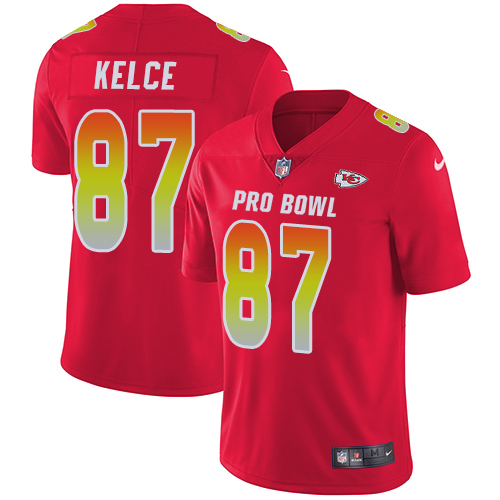 Nike Chiefs #87 Travis Kelce Red Youth Stitched NFL Limited AFC 2019 Pro Bowl Jersey Nike Chiefs #87 Travis Kelce Red Youth Stitched NFL Limited AFC 2019 Pro Bowl Jersey