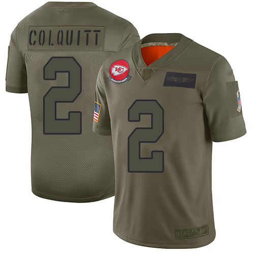 Nike Chiefs #2 Dustin Colquitt Camo Youth Stitched NFL Limited 2019 Salute to Service Jersey Nike Chiefs #2 Dustin Colquitt Camo Youth Stitched NFL Limited 2019 Salute to Service Jersey