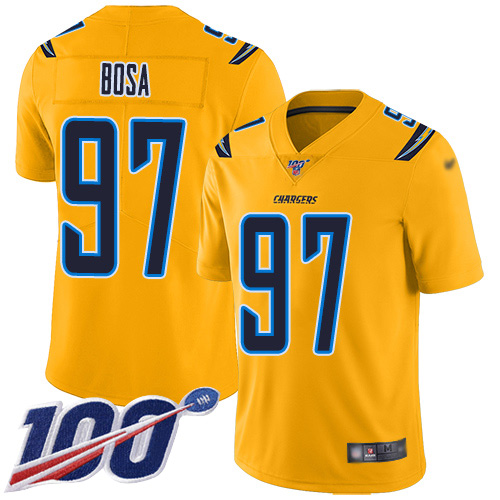 Nike Chargers #97 Joey Bosa Gold Youth Stitched NFL Limited Inverted Legend 100th Season Jersey Nike Chargers #97 Joey Bosa Gold Youth Stitched NFL Limited Inverted Legend 100th Season Jersey