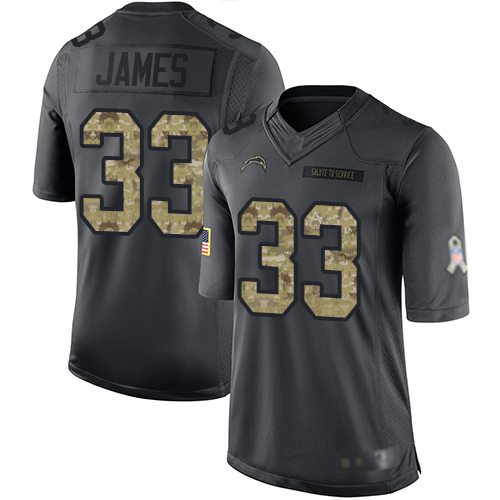 Nike Chargers #33 Derwin James Jr Black Youth Stitched NFL Limited 2016 Salute to Service Jersey Nike Chargers #33 Derwin James Jr Black Youth Stitched NFL Limited 2016 Salute to Service Jersey