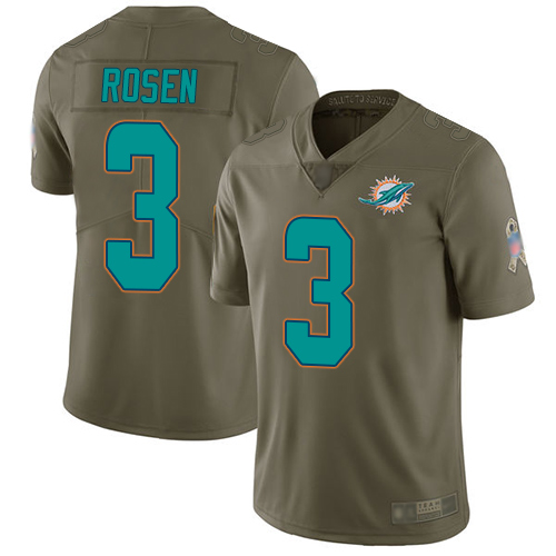 Nike Dolphins #3 Josh Rosen Olive Youth Stitched NFL Limited 2017 Salute to Service Jersey Nike Dolphins #3 Josh Rosen Olive Youth Stitched NFL Limited 2017 Salute to Service Jersey