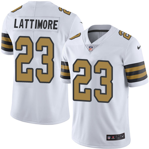 Nike Saints #23 Marshon Lattimore White Youth Stitched NFL Limited Rush Jersey Nike Saints #23 Marshon Lattimore White Youth Stitched NFL Limited Rush Jersey