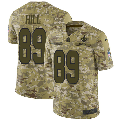 Nike Saints #89 Josh Hill Camo Youth Stitched NFL Limited 2018 Salute to Service Jersey Nike Saints #89 Josh Hill Camo Youth Stitched NFL Limited 2018 Salute to Service Jersey