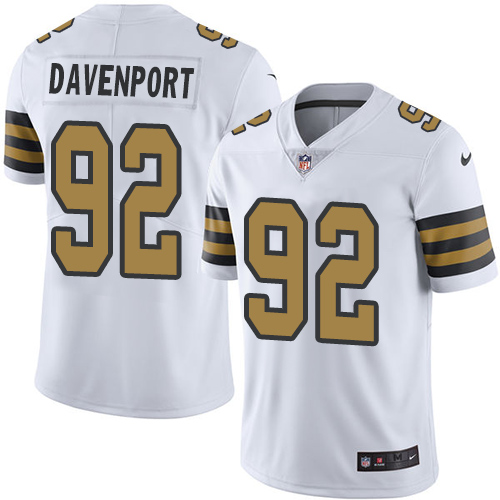 Nike Saints #92 Marcus Davenport White Youth Stitched NFL Limited Rush Jersey Nike Saints #92 Marcus Davenport White Youth Stitched NFL Limited Rush Jersey