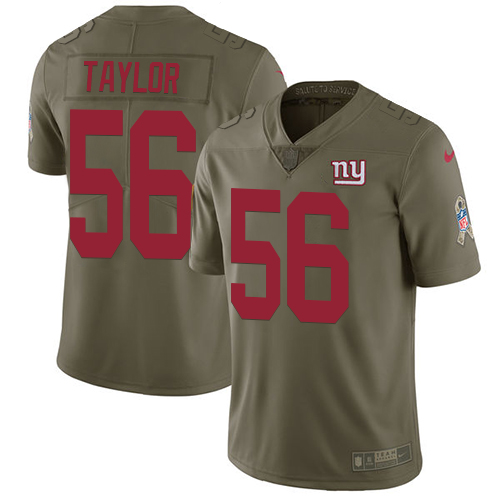 Nike Giants #56 Lawrence Taylor Olive Youth Stitched NFL Limited 2017 Salute to Service Jersey Nike Giants #56 Lawrence Taylor Olive Youth Stitched NFL Limited 2017 Salute to Service Jersey