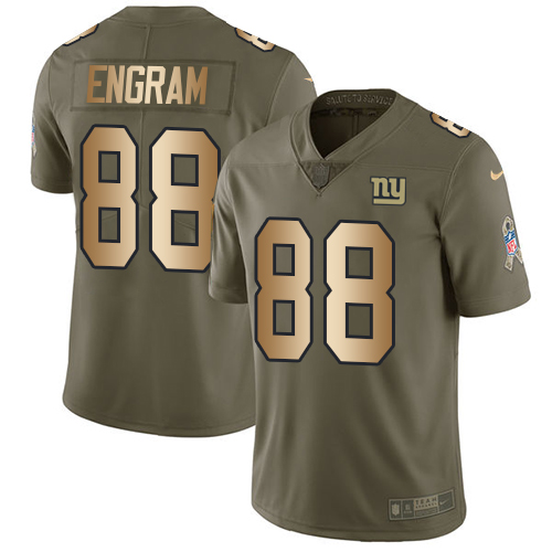 Nike Giants #88 Evan Engram Olive/Gold Youth Stitched NFL Limited 2017 Salute to Service Jersey Nike Giants #88 Evan Engram Olive/Gold Youth Stitched NFL Limited 2017 Salute to Service Jersey