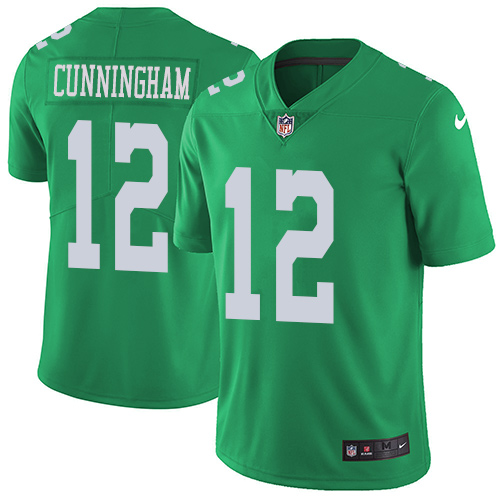 Nike Eagles #12 Randall Cunningham Green Youth Stitched NFL Limited Rush Jersey Nike Eagles #12 Randall Cunningham Green Youth Stitched NFL Limited Rush Jersey