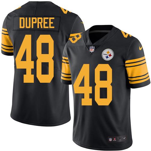 Nike Steelers #48 Bud Dupree Black Youth Stitched NFL Limited Rush Jersey Nike Steelers #48 Bud Dupree Black Youth Stitched NFL Limited Rush Jersey
