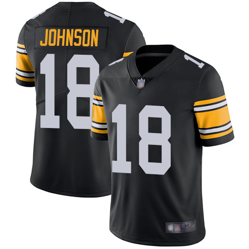 Nike Steelers #18 Diontae Johnson Black Alternate Youth Stitched NFL Vapor Untouchable Limited Jersey Nike Steelers #18 Diontae Johnson Black Alternate Youth Stitched NFL Vapor Untouchable Limited Jersey