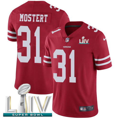 Nike 49ers #31 Raheem Mostert Red Super Bowl LIV 2020 Team Color Youth Stitched NFL Vapor Untouchable Limited Jersey Nike 49ers #31 Raheem Mostert Red Super Bowl LIV 2020 Team Color Youth Stitched NFL Vapor Untouchable Limited Jersey