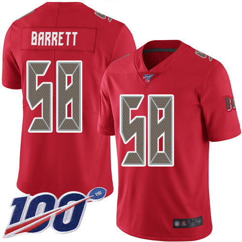 Nike Buccaneers #58 Shaquil Barrett Red Youth Stitched NFL Limited Rush 100th Season Jersey Nike Buccaneers #58 Shaquil Barrett Red Youth Stitched NFL Limited Rush 100th Season Jersey