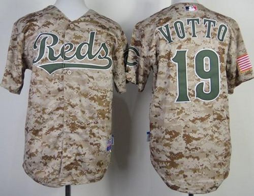 Reds #19 Joey Votto Camo Cool Base Stitched Youth MLB Jersey Reds #19 Joey Votto Camo Cool Base Stitched Youth MLB Jersey