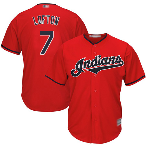 Indians #7 Kenny Lofton Red Stitched Youth MLB Jersey Indians #7 Kenny Lofton Red Stitched Youth MLB Jersey