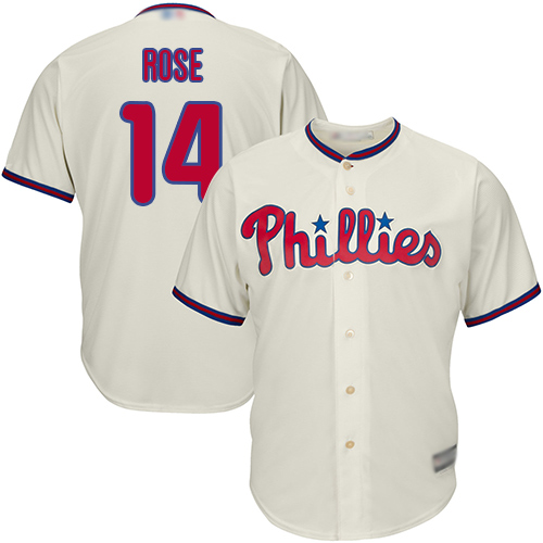 Phillies #14 Pete Rose Cream Cool Base Stitched Youth MLB Jersey Phillies #14 Pete Rose Cream Cool Base Stitched Youth MLB Jersey